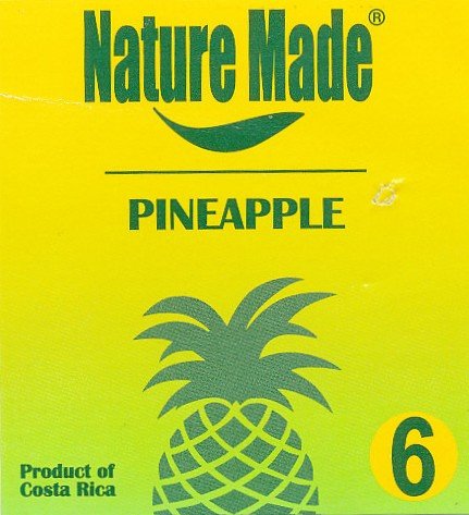 Nature made pineapple product of costa rica 6 5050372116019