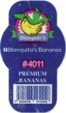 blanquita bananas #4011 premium bananas 543218 012345