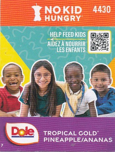 Dole no kid hungry C7 0643126072072
