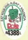 Dole eat your five a day valencia gus grapes #4388l