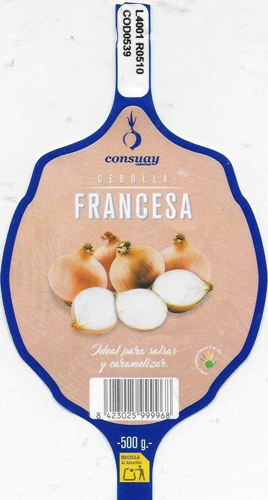 Consuay cobollas cebolla. francesa ideal para salsas y caramelizar. 8 423025 999968 -500 g origen francia