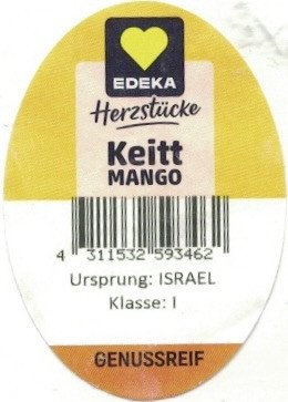 edeka herzstücke keitt mango 4 311532 593462 ursprung: israel klasse: 1 genussreif