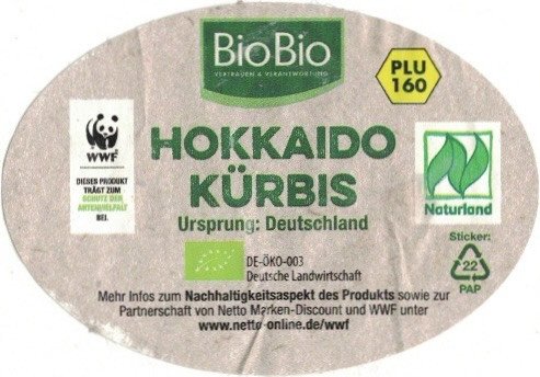 biobio vertrauen & verantwortung hokkaido kurbis plu 160 naturland ursprung deutschland