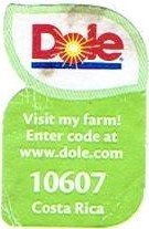 Dole visit my farm! enter code at www.dole.com 10607 costa rica