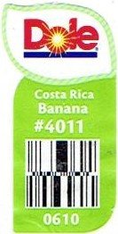 dole costa rica banana #4011 0610
