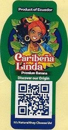 Caribena linda premium banana  product of ecuador discover our origin it's naturalthey choose us!