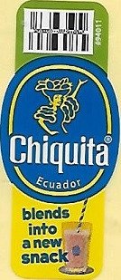 chiquita #94011 ecuador blends into a new snack