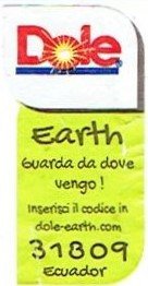 dole earth guarda da dove vengo! inserisci il codice in dole-earth.com 31809 ecuador