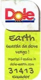 dole earth guarda da dove vengo! inserisci il codice in dole-earth.com 31413 ecuador