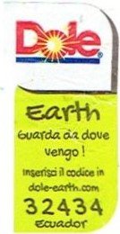 dole earth guarda da dove vengo! inserisci il codice in dole-earth.com 32434 ecuador