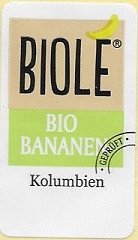 biole bio banane kolumbien