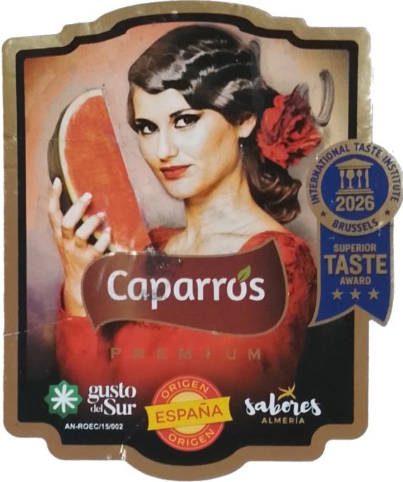 caparros premium gusto del sur an-roec/15/002 origen españa origen sabores almeria international taste institute 2026 brussels superior taste award