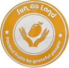 sun land packed fruits by grateful people