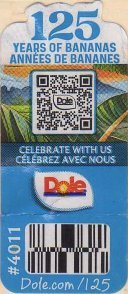 dole 125 years of bananas annees de bananes celebrate with us celebrez avec nous #4011 dole.com/125