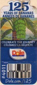 dole 125 years of bananas annees de bananes celebrate the journey celebrez la recolte #4011 dole.com/125