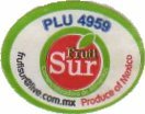 fruti sur plu 4959 frutisur@live.com.mx produce of mexico