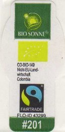 bio sonne co-bio-149 nicht-eu-land wirtschaft colombia fairtrade flo-id-43299 #201