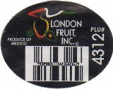london fruit inc produce of mexico plu #4312