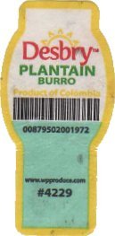 desbry plantain burro product of colombia 00879502001972 www.wpproduce.com #4229