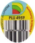 packed by durexporta plu 4959 product of ecuador