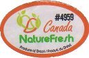 nature fresh #4959 canada produce of brazil produit du bresil