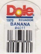 dole 1973 ecuador banana #4011