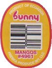 bunny product of ecuador mangos #4961 freska produce int, llc