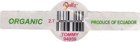 bella organic 2.7 produce of ecuador tommy 94959