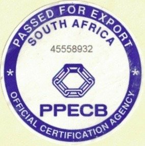 ppecb passed for export south africa official certification agency