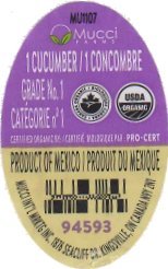 mucci farms 1 concombre grade categorie product of mexico produit du mexique 94593
