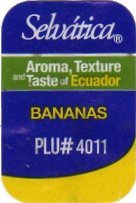 selvatica aroma, texture and taste of ecuador bananas plu  #4011