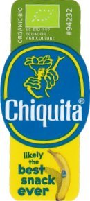 chiquita organic bio #94232 ec-bio-149 ecuador agriculture ecuador likely the best snack ever